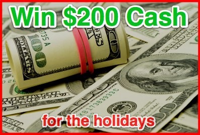 200cashholidays $200 Cash Giveaway! giveaway Contests 