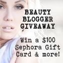 BeautyBloggerGiveaway BeautyBloggerGiveaway1 Win a $100 Sephora Gift Card & More From Your Fave Beauty Bloggers! sweepstakes giveaways cruelty free beauty Contests