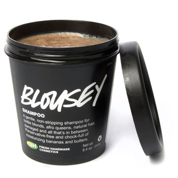 LUSH Blousey Shampoo for Overprocessed Hair Blousey LUSH Blousey Shampoo for Overprocessed Hair Vegan not tested on animals Hair cruelty free hair products cruelty free beauty
