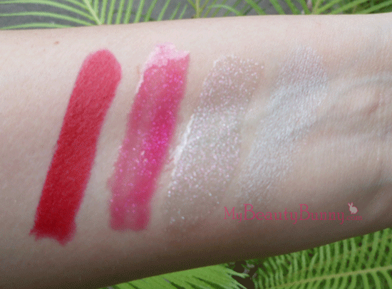 GlitterAndIce_Swatches GlitterAndIce Swatches MAC Glitter & Ice Lip Shades not tested on animals cruelty free beauty