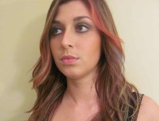 Chalking hair streaks IMG 3203 Hair Trend Tutorial Chalking cruelty free hair