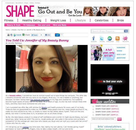 My Beauty Bunny Shape Magazine Screen Shot 2011 10 21 at 11.25.17 AM About