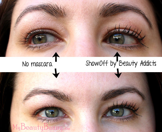 No Need for Falsies with this Mascara! ShowOff Before and After No Need for Falsies with this Mascara! not tested on animals cruelty free makeup cruelty free beauty